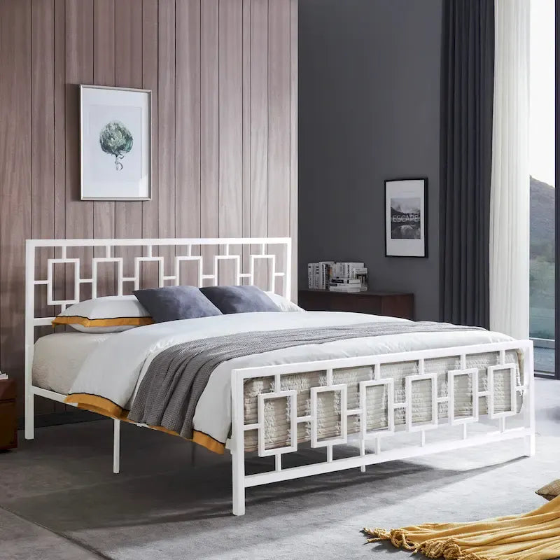 Cadre de lit plateforme moderne King-size Claudia par Christopher Knight Home