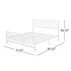 Cadre de lit plateforme moderne King-size Claudia par Christopher Knight Home