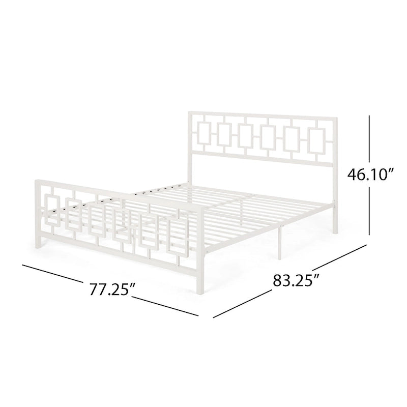 Cadre de lit plateforme moderne King-size Claudia par Christopher Knight Home