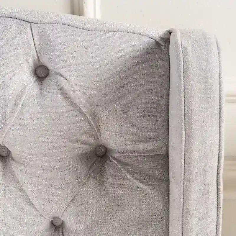 Costello Upholstered Tufted Fabric Queen Bed Set by Christopher Knight Home