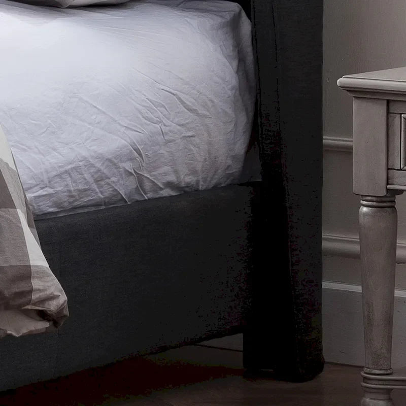 Costello Upholstered Tufted Fabric Queen Bed Set by Christopher Knight Home