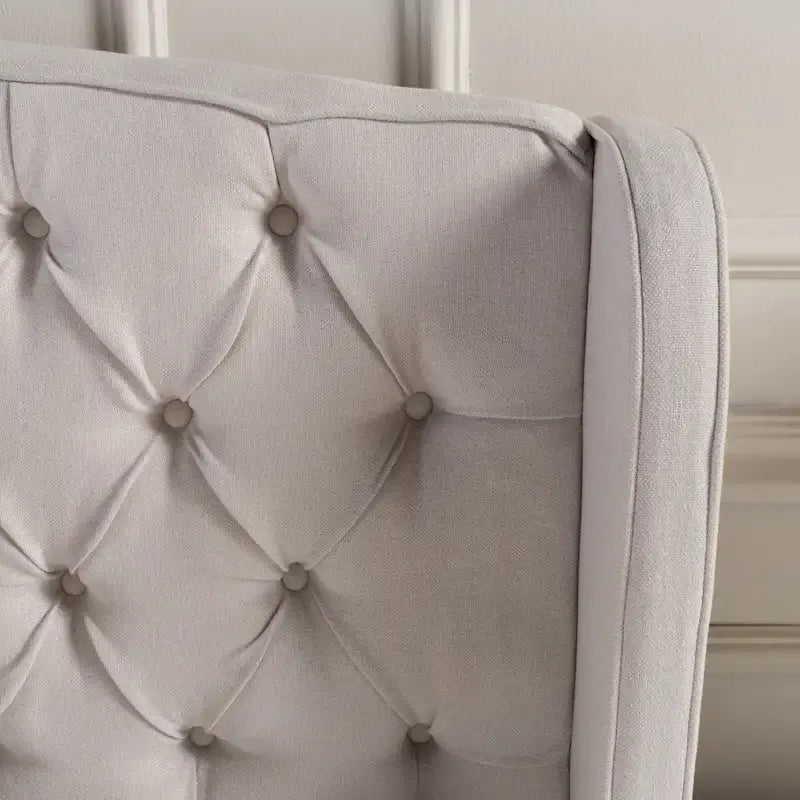 Costello Upholstered Tufted Fabric Queen Bed Set by Christopher Knight Home
