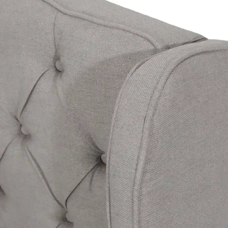 Costello Upholstered Tufted Fabric Queen Bed Set by Christopher Knight Home