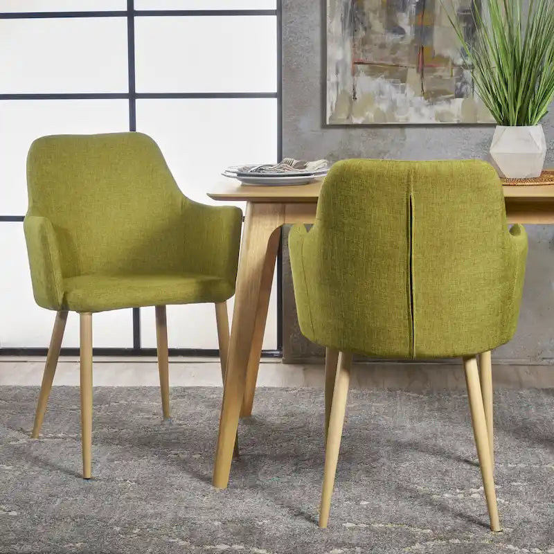 Carson Mid-century Fabric Dining Chair (Set of 2) by Christopher Knight Home