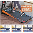 Ksports Multi-Functional Electric Treadmill Home Gym Cardio Strength Training Workout Set w/ Ab Mat, Sit-Up Strap, & Adjustable Incline