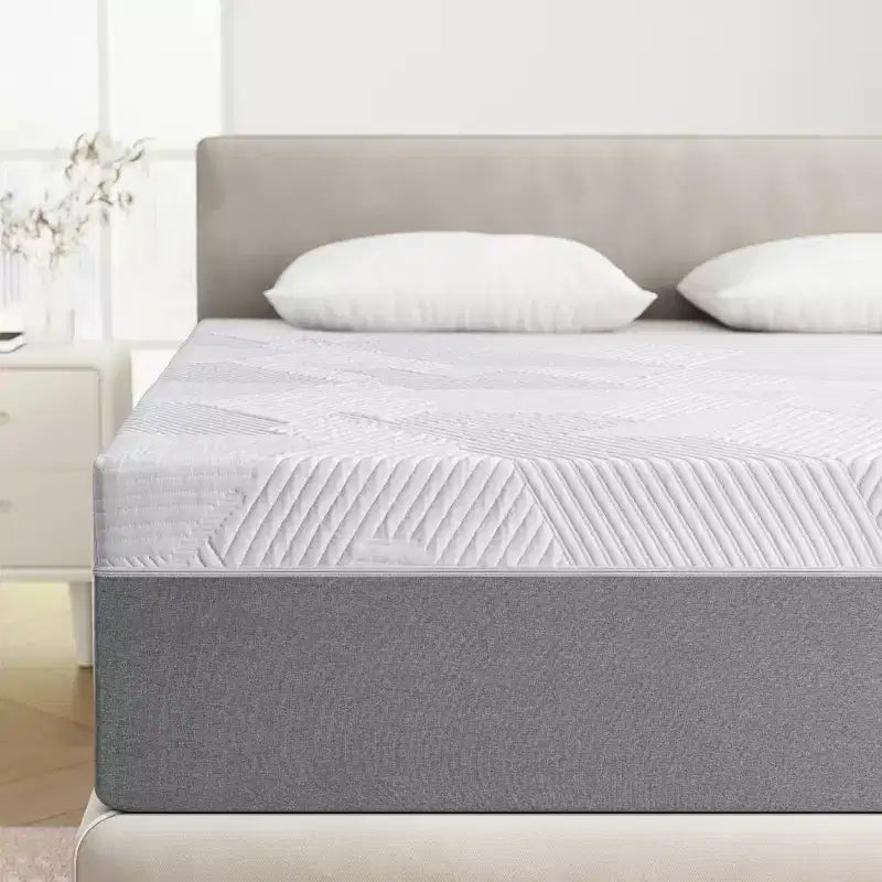 Wuleitex Memory Foam Mattress, 10 Inch Bed Mattress in A Box with Cooling Gel,Pressure Relief with Medium Firm Support,
