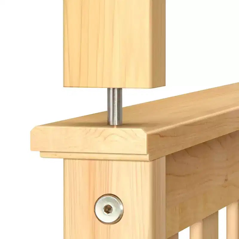 Plank+Beam Solid Wood Twin over Twin Bunk Bed with Storage Trundle for Adults/Kids