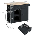 Kitchen Island with Power Outlet