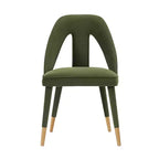 Neda Modern Velvet Upholstered Dining Chair - Manhattan Comfort