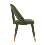 Neda Modern Velvet Upholstered Dining Chair - Manhattan Comfort