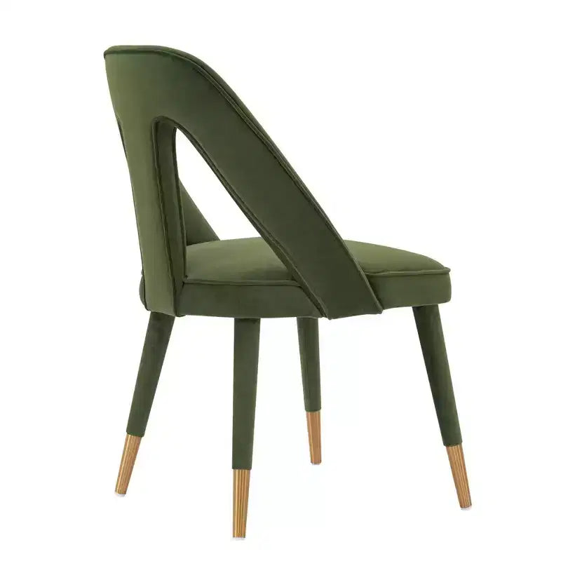 Neda Modern Velvet Upholstered Dining Chair - Manhattan Comfort