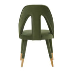 Neda Modern Velvet Upholstered Dining Chair - Manhattan Comfort