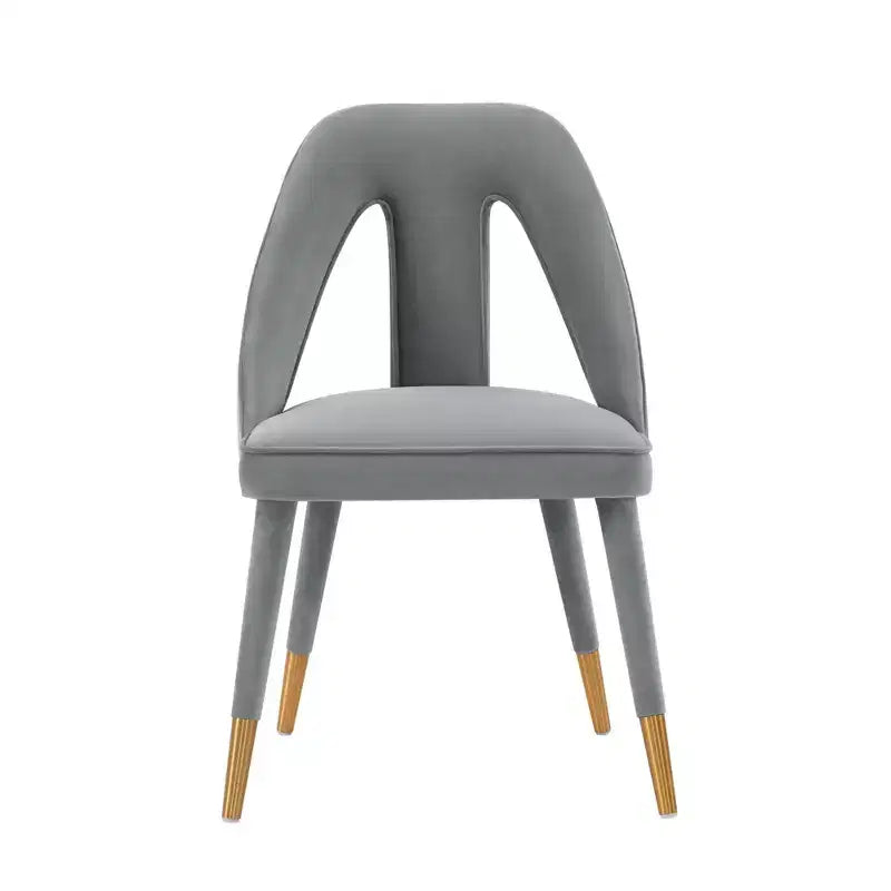 Neda Modern Velvet Upholstered Dining Chair - Manhattan Comfort