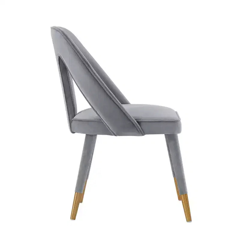 Neda Modern Velvet Upholstered Dining Chair - Manhattan Comfort