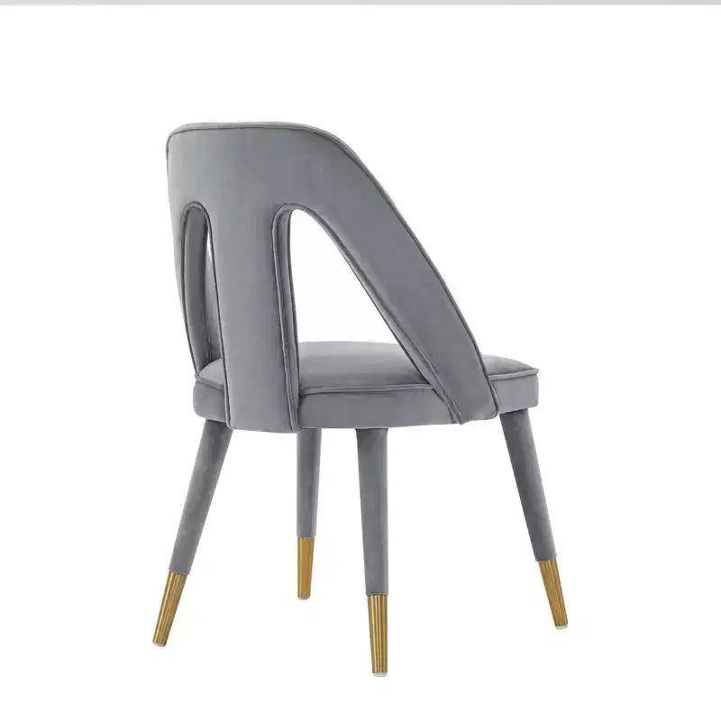 Neda Modern Velvet Upholstered Dining Chair - Manhattan Comfort