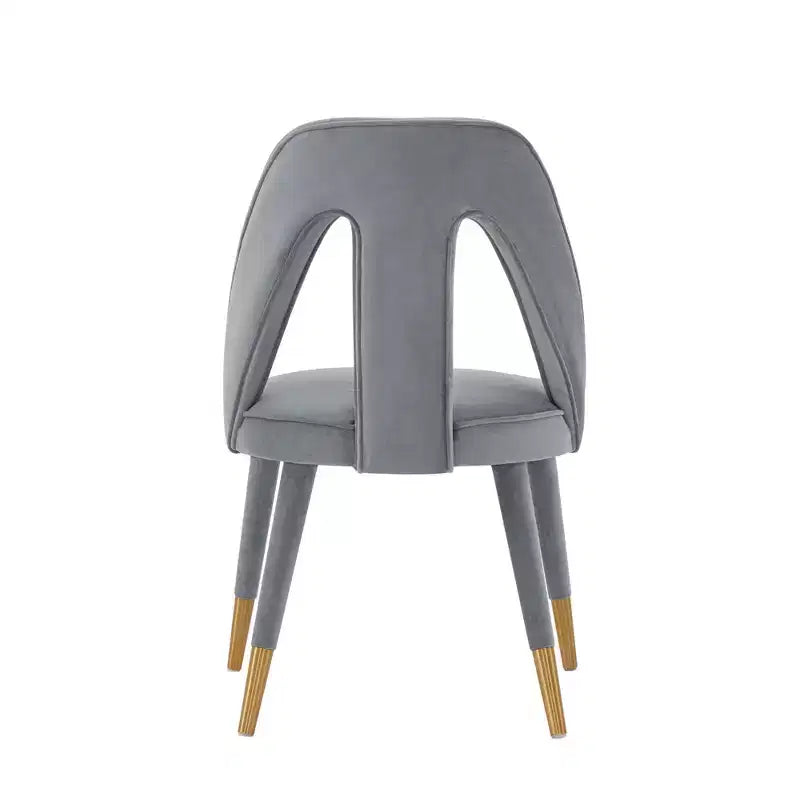 Neda Modern Velvet Upholstered Dining Chair - Manhattan Comfort