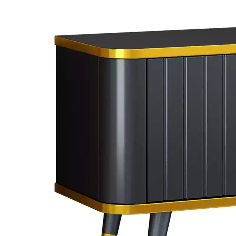 78.8 Minimalism TV Stand with Open Storage Shelf for TVs Up to 85'', Practical Media Console with a Drawer and 2 Cabinets, 4L-ModernLuxe