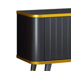 78.8 Minimalism TV Stand with Open Storage Shelf for TVs Up to 85'', Practical Media Console with a Drawer and 2 Cabinets, 4L-ModernLuxe