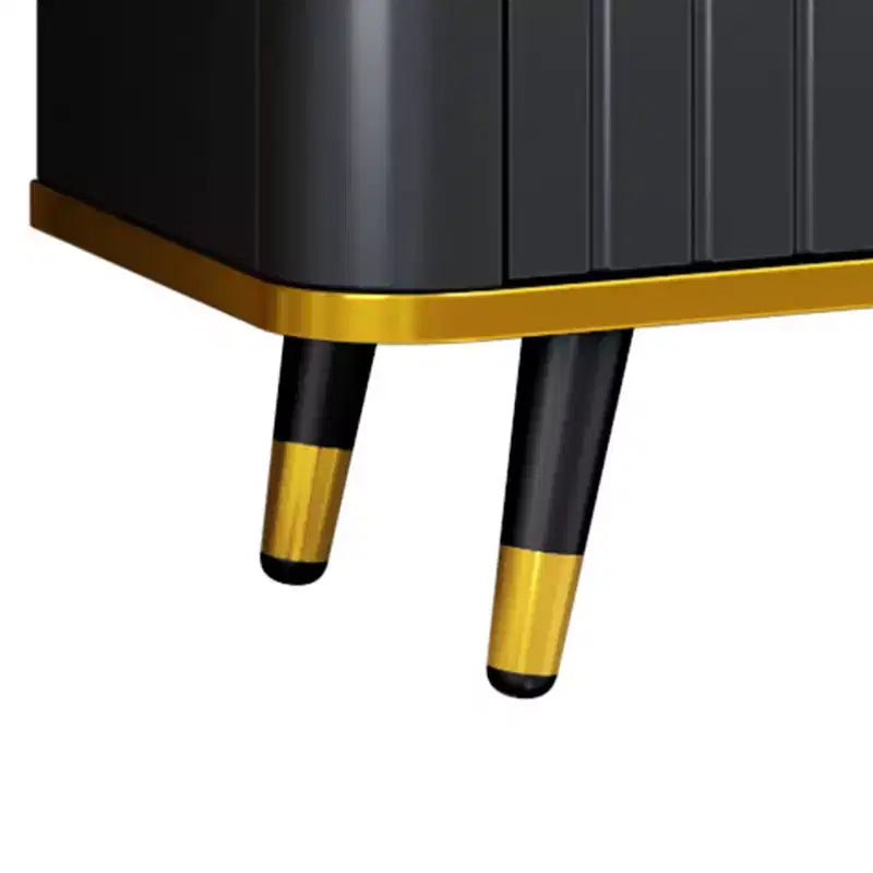 78.8 Minimalism TV Stand with Open Storage Shelf for TVs Up to 85'', Practical Media Console with a Drawer and 2 Cabinets, 4L-ModernLuxe