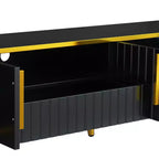 78.8 Minimalism TV Stand with Open Storage Shelf for TVs Up to 85'', Practical Media Console with a Drawer and 2 Cabinets, 4L-ModernLuxe