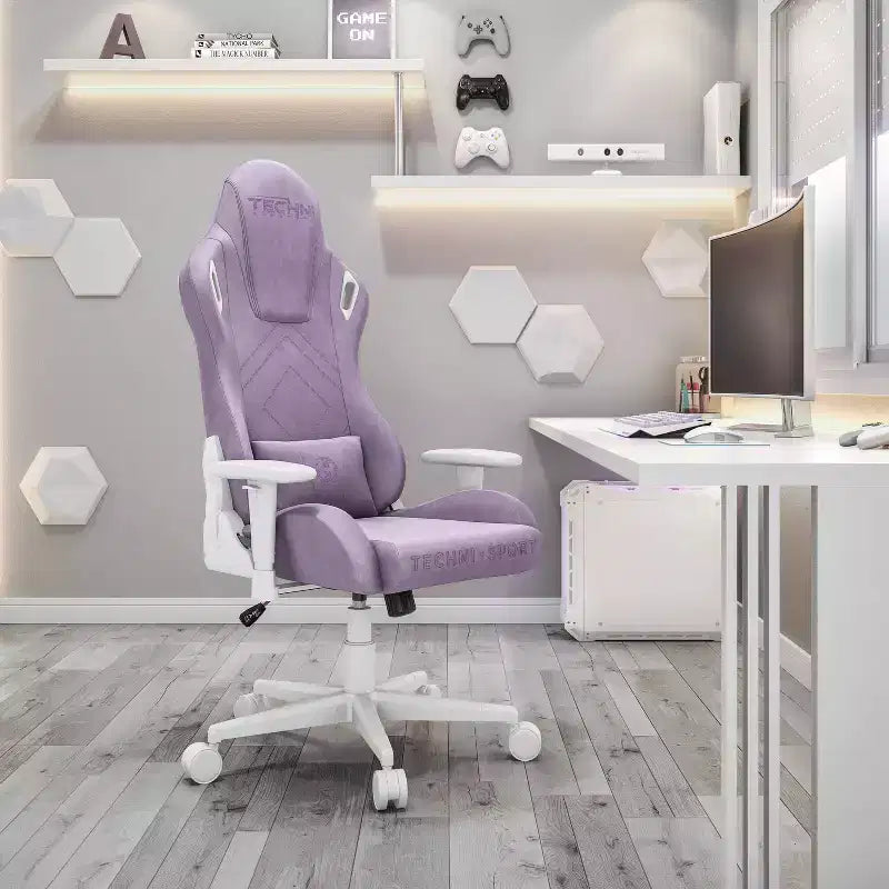 Velvet Memory Foam Gaming Chair - Techni Sport