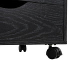 5 Drawers Chest, Wood Storage Dresser with Wheels, Craft Storage Organizer and Storage Drawer Office Drawer Unit