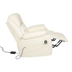 Fauteuil inclinable électrique de luxe réglable avec élévateur pour personnes âgées, en similicuir, dossier divisé
