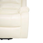 Fauteuil inclinable électrique de luxe réglable avec élévateur pour personnes âgées, en similicuir, dossier divisé