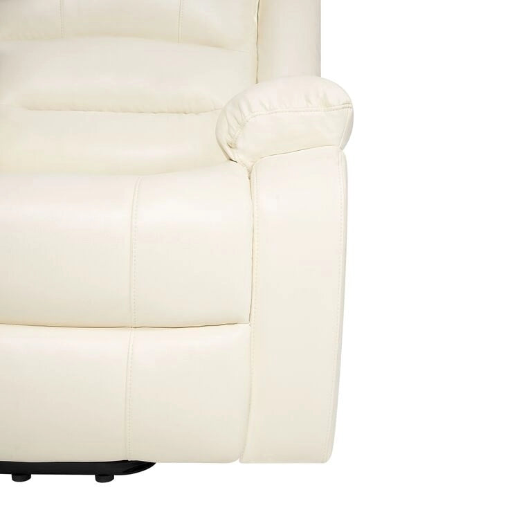 Fauteuil inclinable électrique de luxe réglable avec élévateur pour personnes âgées, en similicuir, dossier divisé