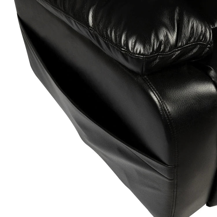 Fauteuil inclinable électrique de luxe réglable avec élévateur pour personnes âgées, en similicuir, dossier divisé