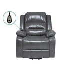 Fauteuil inclinable électrique de luxe réglable avec élévateur pour personnes âgées, en similicuir, dossier divisé