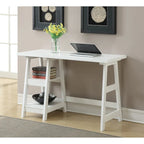 Convenience Concepts Designs2Go Trestle Desk with Shelves