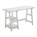 Convenience Concepts Designs2Go Trestle Desk with Shelves