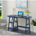 Convenience Concepts Designs2Go Trestle Desk with Shelves