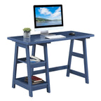Convenience Concepts Designs2Go Trestle Desk with Shelves