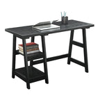 Convenience Concepts Designs2Go Trestle Desk with Shelves