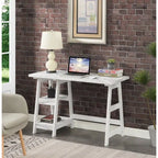 Convenience Concepts Designs2Go Trestle Desk with Shelves