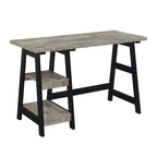 Convenience Concepts Designs2Go Trestle Desk with Shelves