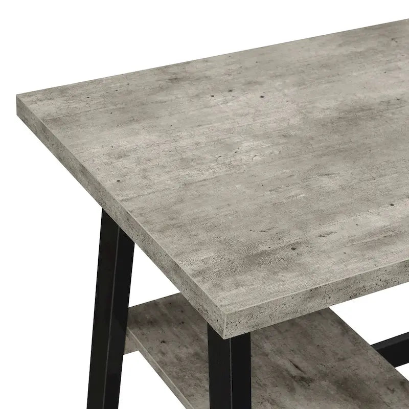 Convenience Concepts Designs2Go Trestle Desk with Shelves