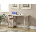 Convenience Concepts Designs2Go Trestle Desk with Shelves
