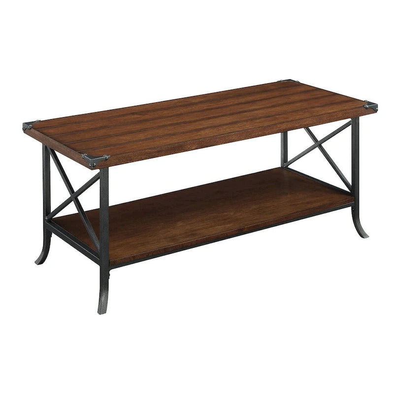 Table basse Brookline avec étagère de Convenience Concepts