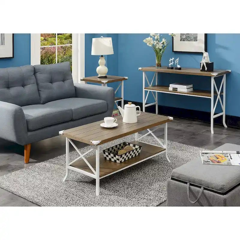 Table basse Brookline avec étagère de Convenience Concepts