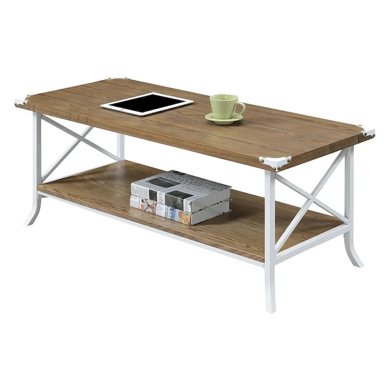Table basse Brookline avec étagère de Convenience Concepts