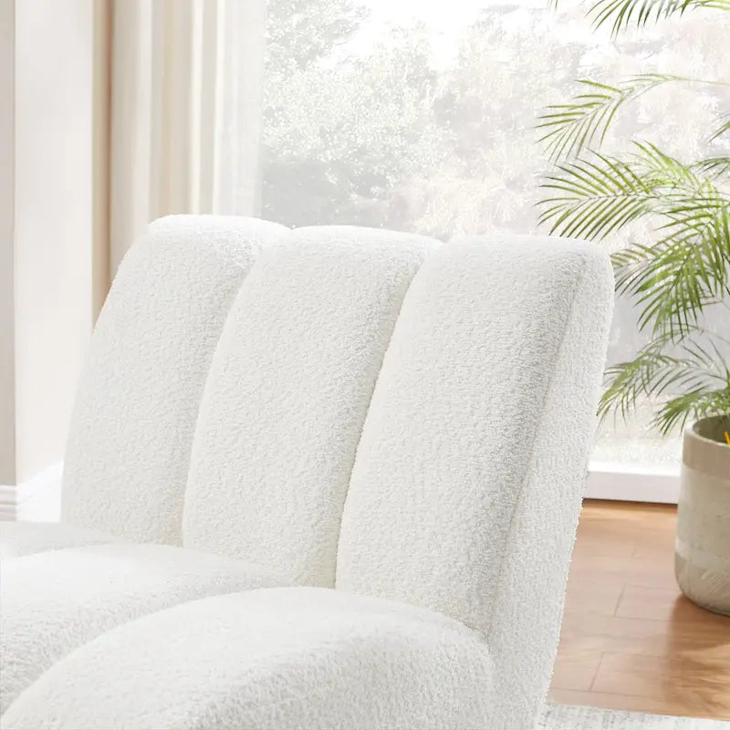 Art Leon Modern Armless Accent Chair Setional Loveseat Sofa