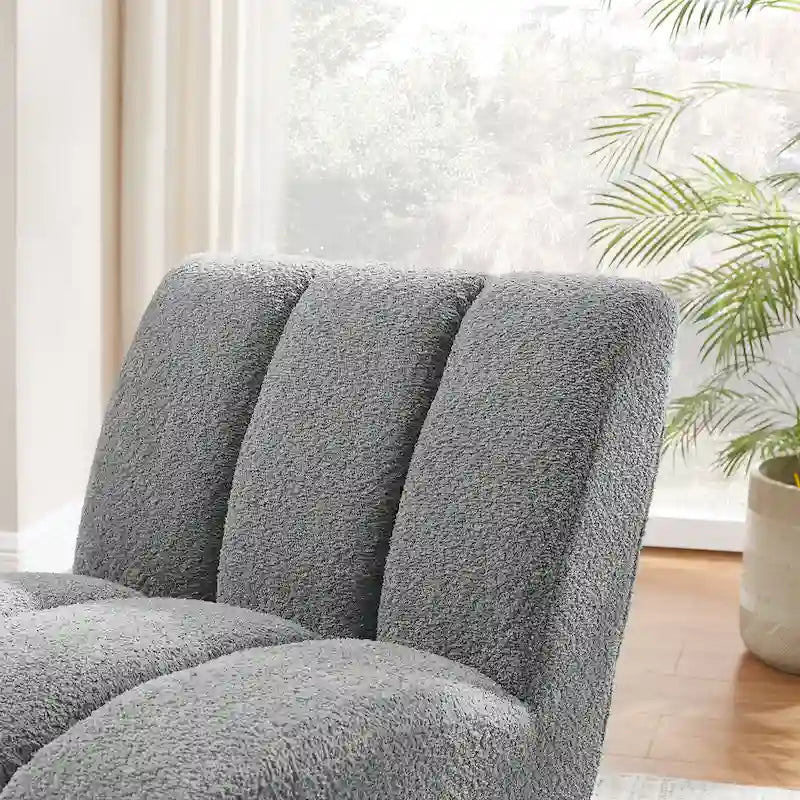 Art Leon Modern Armless Accent Chair Setional Loveseat Sofa