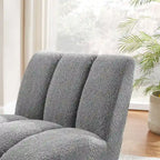 Art Leon Modern Armless Accent Chair Setional Loveseat Sofa