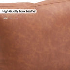 MCombo Fauteuil d'appoint moderne avec coussin rembourré, similicuir HQ304