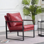 MCombo Fauteuil d'appoint moderne avec coussin rembourré, similicuir HQ304