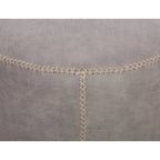 Somette 5305 Round Vintage Upholstered Ottoman