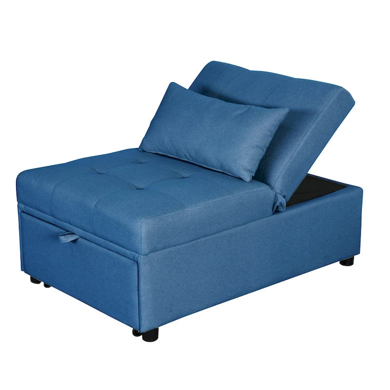 Lordear 4-1 Single futon Adjustable Sofa Bed Sofa Sleeper Folding Convertible Chair - 39.9 x 26.8